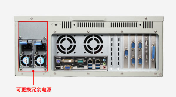 这款上海工控机有三个音频接口，line-in接口，line-out接口，Mic-in接口