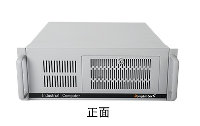 这款工控机整体机身为灰白色，简单大气，成熟稳重，采用的镀锌材质保证了机身的安全性。