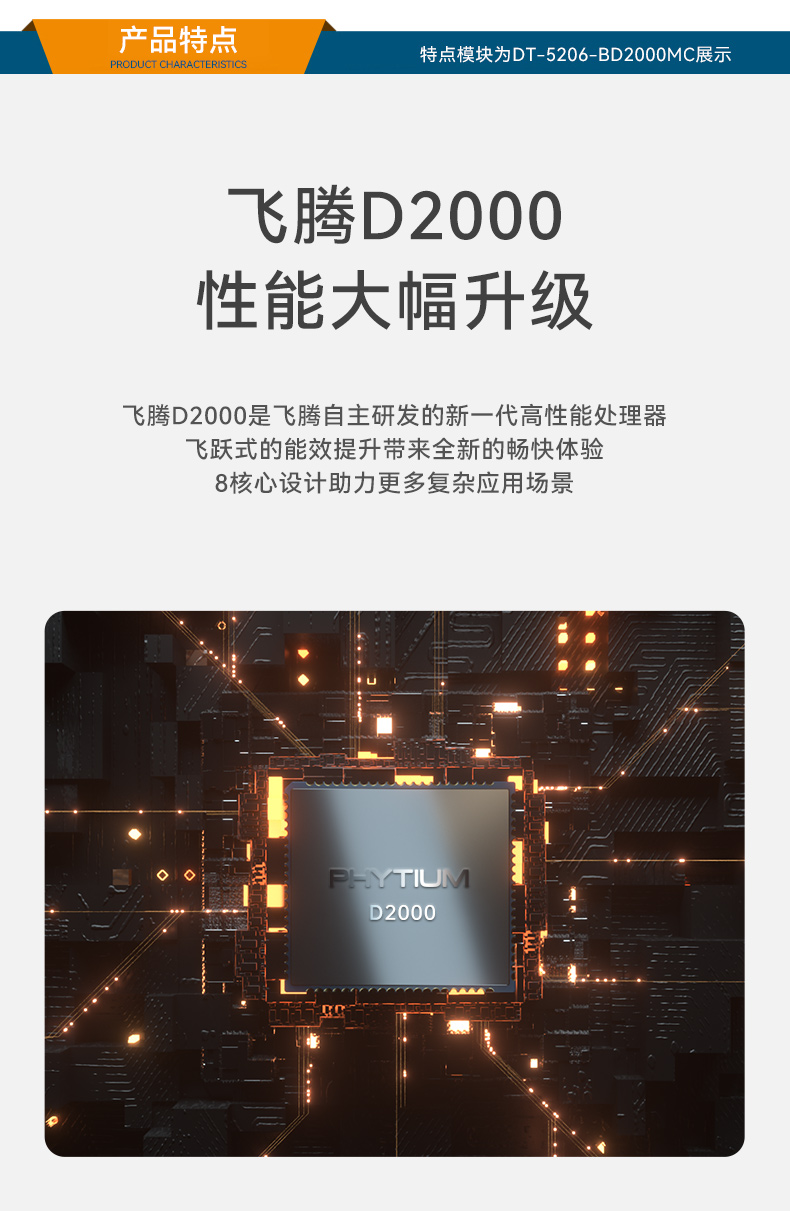 东田国产飞腾D2000 CPU,壁挂式上海工控机,DT-5206-BD2000MC.jpg